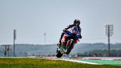 Álex Rins, durante el GP de las Américas, en Austin (Estados Unidos).