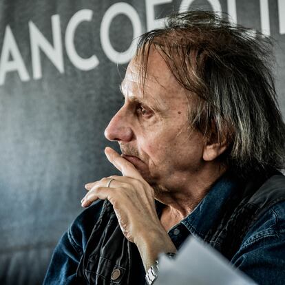 Michel Houellebecq en 2019 en un festival de música en La Rochelle.