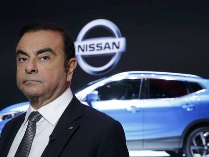 Carlos Ghosn, presidente y CEO de Renault-Nissan, en el Sal&oacute;n del Motor de Ginebra (Suiza), el a&ntilde;o pasado.