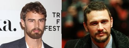 Theo James y, a la derecha, el también actor James Franco.