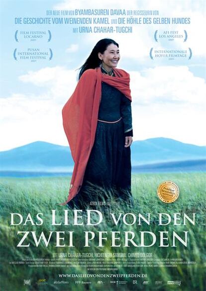 Cartel de Los dos caballos de Genghis Khan