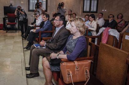 La exlíder de UM, María Antonia Munar, durante el juicio por el llamado 'caso Maquillaje'.
