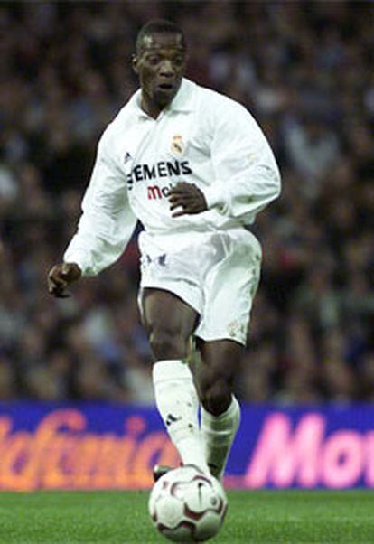 El jugador francés, durante un partido del Real Madrid.