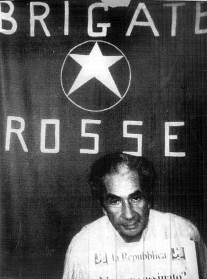 Aldo Moro, durante su secuestro.