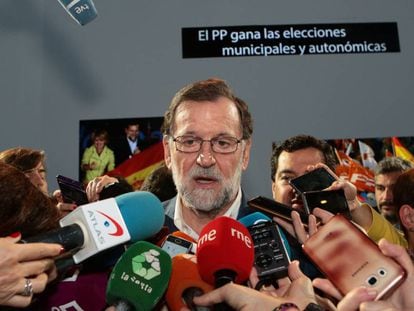 Mariano Rajoy, president del Govern, en la Convenció Nacional del PP a Sevilla.