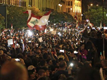 Protestas en Beirut, el pasado 15 de diciembre.