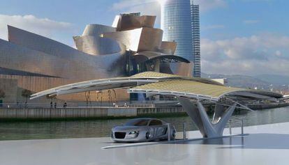 Estación de recarga de coches eléctricos desarrollada por el arquitecto y diseñador español Daniel Martin Ferrero.