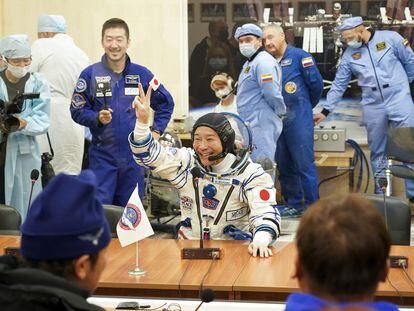 El multimillonario japonés Yusaku Maezawa, antes de viajar a la Estación Espacial Internacional, en diciembre de 2021.