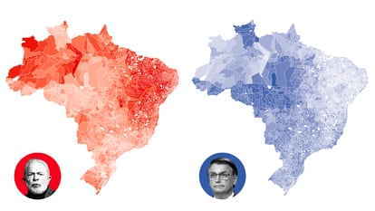 Gráfico | Voto total, por regiones y municipios