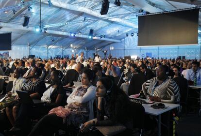 Delegados de la Cumbre del Clima de Lima.