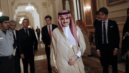 El príncipe saudí Alwaleed bin Talal en Riad (Arabia Saudí).