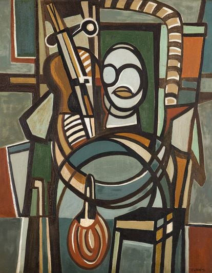 'El violonchelista', de Lygia Clark, en el Guggenheim.
