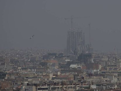 Contaminación en Barcelona, el pasado 1 de julio.