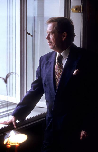 Entrevisa al expresidente checo Václav Havel en Junio de 1995 en Praga.