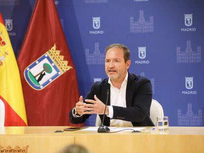 Mariano Fuentes, durante una rueda de prensa posterior a la Junta de Gobierno del Ayuntamiento de Madrid, el 21 de octubre de 2021.