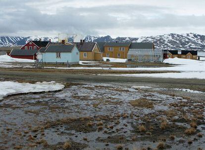 Casas en la base NY Aalesund