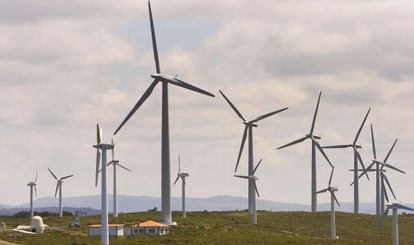 Parque eólico de cabo Vilán, en Camariñas.