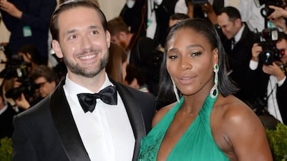 Alexis Ohanian y Serena Williams, en la Gala Met de Nueva York, en 2017.