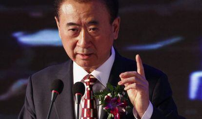 El ejecutivo del grupo chino Wanda, Wang Jianlin, el pasado lunes 11, en Pekín.