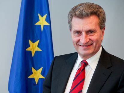 El comisario europeo de Econom&iacute;a y Sociedades Digitales, G&uuml;nther Oettinger.