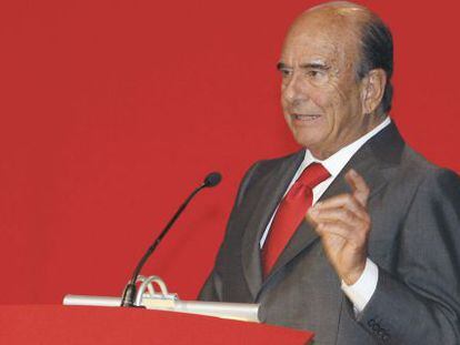 El presidente del Banco Santander, Emilio Bot&iacute;n.