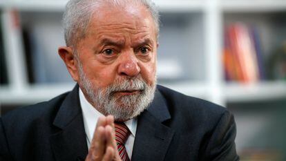 El expresidente Lula, durante una entrevista el pasado diciembre en São Paulo.