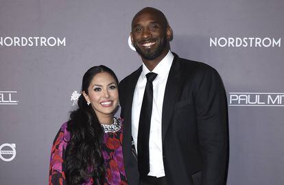 Kobe Bryant y su esposa Vanessa en noviembre de 2019.