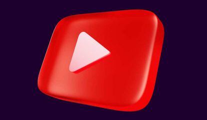 Logotipo 3D de YouTube
