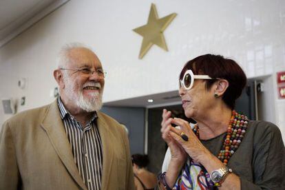 El director de cine, guionista y escritor Gonzalo Su&aacute;rez y la periodista y escritora Maruja Torres galardonados con los premios Terenci Moix.