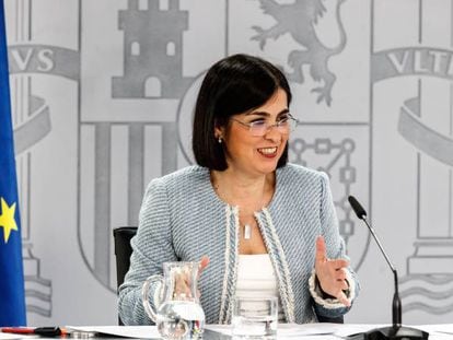 La ministra de Sanidad, Carolina Darias