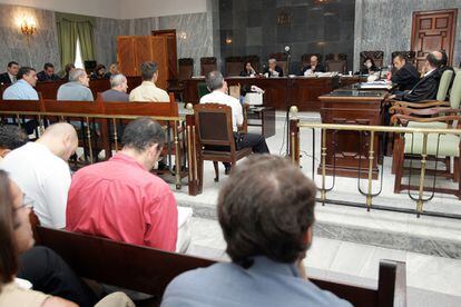 Quinta jornada del juicio en Las Palmas de Gran Canaria en 2004.