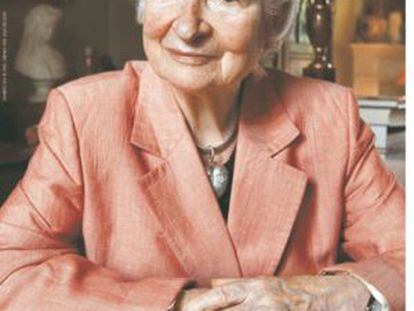 La escritora P. D. James.