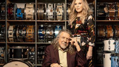 Robert Plant y Alison Krauss en Nashville, en 2021.