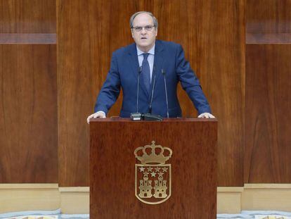 Angel Gabilondo (PSOE) en el debate del estado de la regi&oacute;n en la Asamblea de Madrid.