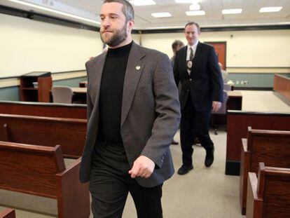 Dustin Diamond, en la corte de Wisconsin.