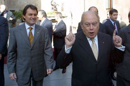Artur Mas junto al expresidente Jordi Pujol, en 2002