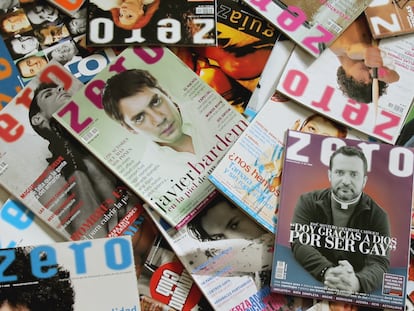 Ejemplares de la revista 'Zero'.