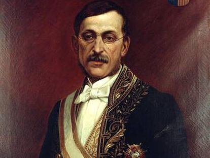 Retrato de Sinibaldo de Mas, realizado por Tomàs Moragas.