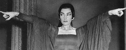 Maria Callas durante su actuación en <i>Medea,</i> en 1959.