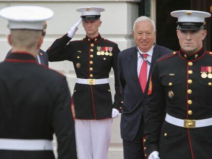 Margallo en l'arribada al sopar d'inauguració de la Cimera de Seguretat Nuclear, oferta pel president Obama. Oliver Contreras EFE