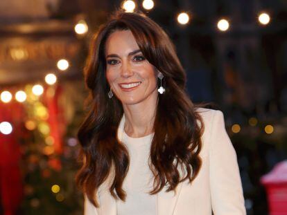 La princesa de Gales, Kate Middleton, en el servicio de villancicos 'Juntos en Navidad' en la abadía de Westminster el 8 de diciembre de 2023 en Londres (Inglaterra).