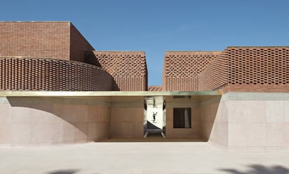Entrada del museo Yves Saint Laurent, en Marraquech.