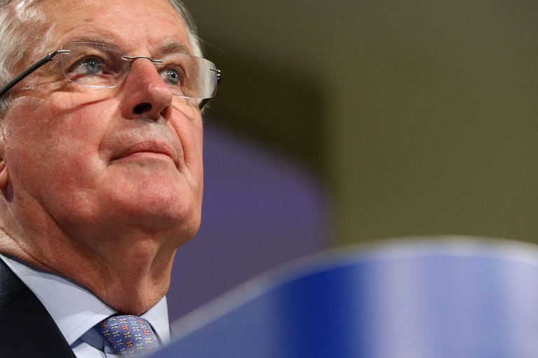 Michel Barnier, el 5 de marzo de 2020 en Bruselas.