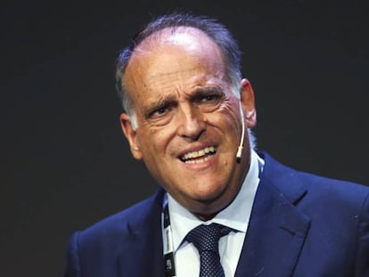 El presidente de LaLiga, Javier Tebas.