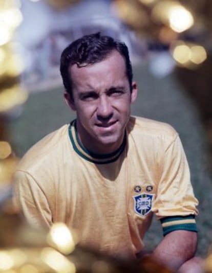 Tostão, cuando era jugador de La Canarinha