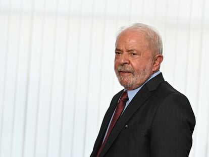 El presidente de Brasil, Lula da Silva, después de su toma de posesión en Brasilia, el pasado 1 de enero.
