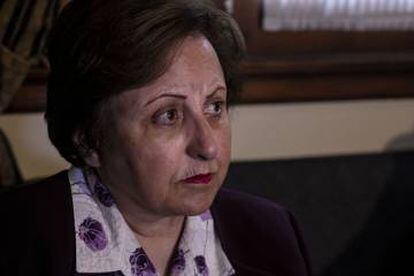 La Premio Nobel de la Paz iraní Shirin Ebadi en Buenos Aires.