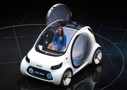 El nuevo Smart Vision EQ Fortwo de Daimler, eléctrico y autónomo.