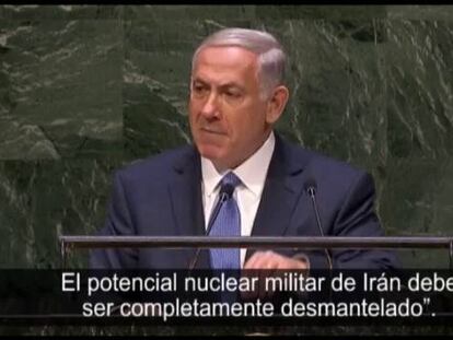 El primer ministro israelí habla en la ONU sobre la amenaza de un Irán nuclear