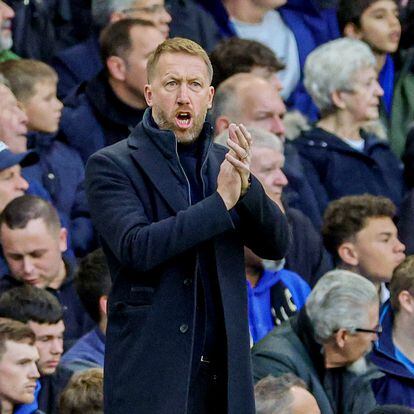 Graham Potter Manager of Chelsea during the English championship Premier League football match between Chelsea and Everton on 18 March 2023 at Stamford Bridge in London, England - Photo Nigel Keene / ProSportsImages / DPPI
Nigel Keene / Pro Sports Images / Afp7 
18/03/2023 ONLY FOR USE IN SPAIN